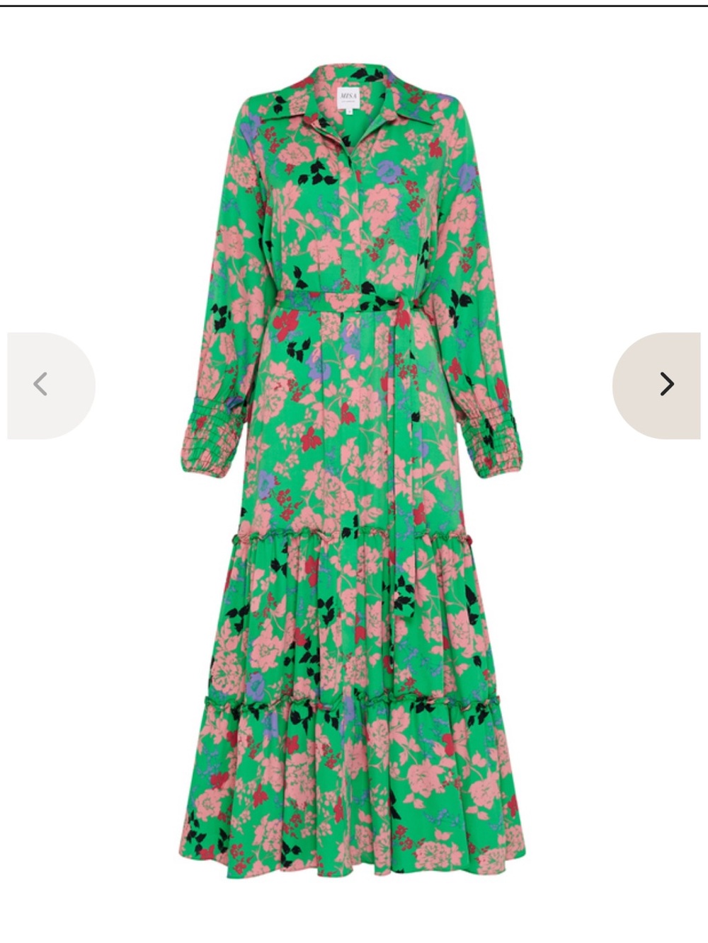 Misa Los Angeles Esmee Long Floral Midi Dress-sz